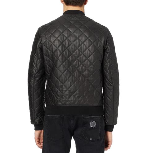 gucci quilted leather bomber jacket mens|gucci bomber jacket price.